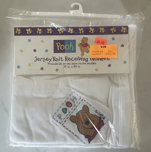 Winnie The Pooh 100% Cotton Baby Jersey Knit Receiving Blanket 30 In X 40 Inch - Picture 1 of 3
