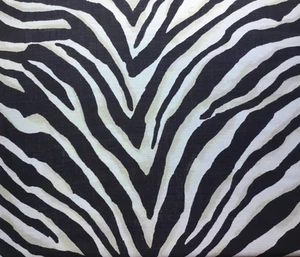 RALPH LAUREN CURTAIN FABRIC ‘TERRANEA ZEBRA’ 1M EBONY - LINEN BLEND - Picture 1 of 6