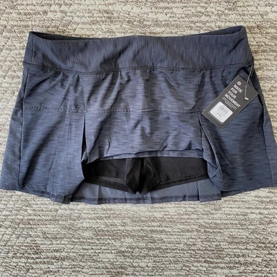 Etonic Skort Womens XL Black Gray Everyday Tennis Golf Side Pleat Shorts NWT - Image 1 of 4