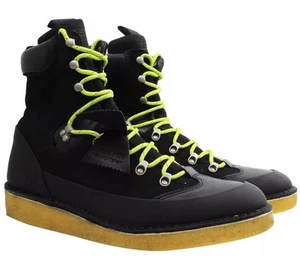 Clarks Desert Coal Hike Men’s Black Nubuck Leather Boots Uk Size 9 G EU 43 - Picture 1 of 5