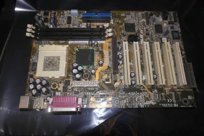 ASUS CUSL2-C Socket 370 ATX Motherboard AGP PCI FOR PARTS OR REPAIR - Image 1 of 4