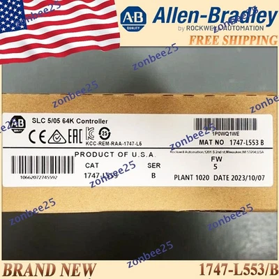 New 1747-L553/B AB SLC 5/05 64K Controller 1747-L553 serB Free Ship 1747 L553 US - Image 1 of 4