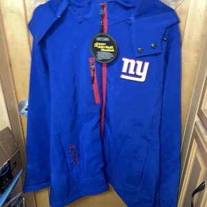 NFL Team Apparel New York Giants Winter Coat Large New with tags, GIII with hood - Picture 1 of 11