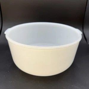 Vintage Glassbake Made for Sunbeam 19CJ Large White Milk Glass Mixer Mixing Bowl - Picture 1 of 10