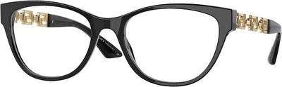 Versace VE 3292 GB1 Black Plastic Oval Eyeglasses 54mm - Image 1 of 2