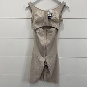 Leonisa Bodysuit Shapewear Womens XL Light Brown 18520 Post Surgical Compression - Picture 1 of 7