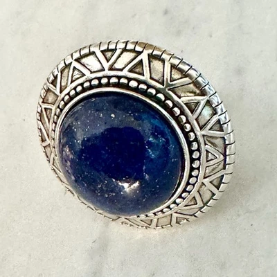 SILPADA "Peruvian” Ring Sterling Silver LAPIS LAZULI R3270 SZ 6.5 DEC Birthstone - Image 1 of 4