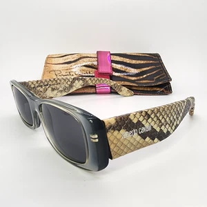 Roberto Cavalli Andromeda Schlangenleder Sonnenbrille Vinyl Etui Made in Italy Vintage - Bild 1 von 15