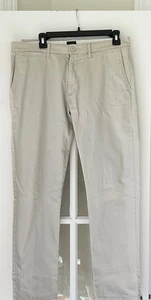 Pantalone uomo J Crew stile chino elasticizzato 484 slim 33x32 beige cotone/elstane - Foto 1 di 6