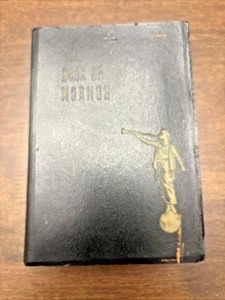 1950 Das Buch Mormon Vintage schwarzer Einband Softcover religiös - Bild 1 von 9