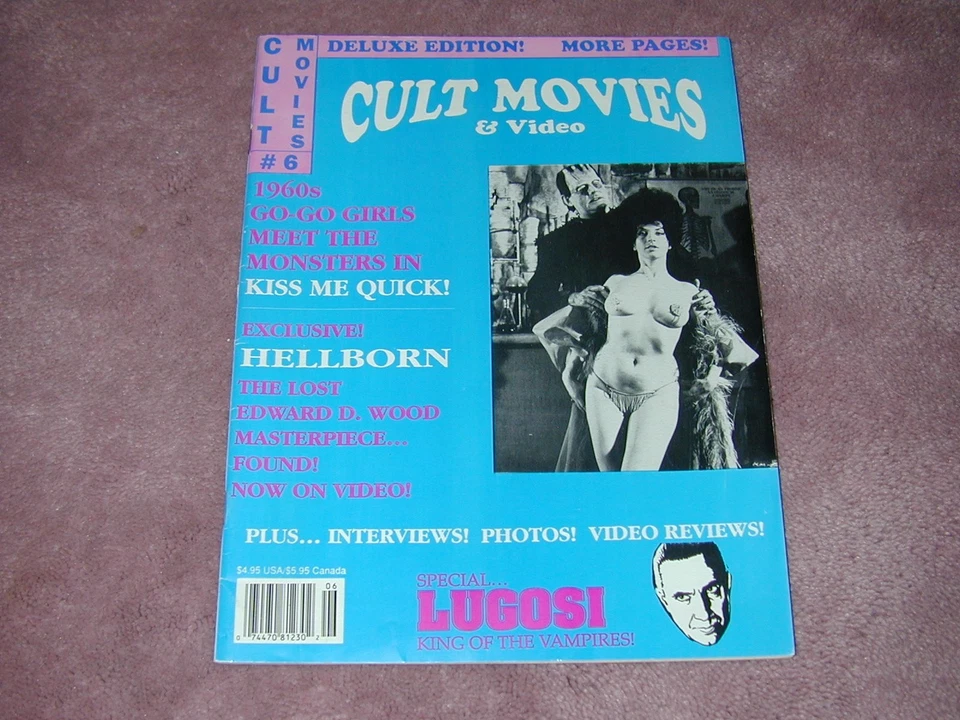 CULT MOVIES magazine # 6, Kiss Me Quick, Hellborn, Ed Wood, Bela Lugosi Foto 1 de 1