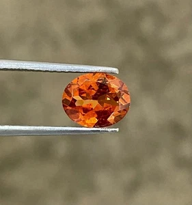 Orange Spessartite Garnet Oval Cut 6-8 Ct Natural Loose EGL Certified Gemstone - Picture 1 of 6