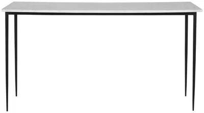 Uttermost 25173 Nightfall 16"W Iron - White / Satin Black - Image 1 of 4