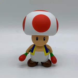 New Super Mario Bros. Music Toad Plastic Figure Toy Doll 4.25" - Picture 1 of 2