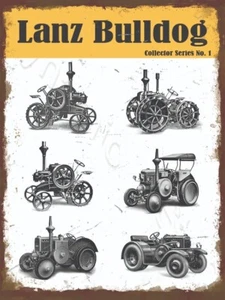 Lanz Bulldog Collector Series Tractor Rustic Tin Sign Farming Australian made - Picture 1 of 1