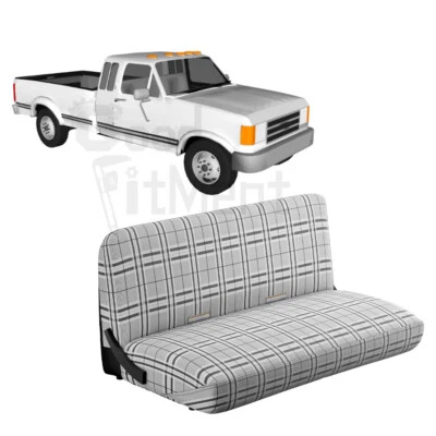 Cojín delantero cubierta asiento banco coche tamaño completo para camioneta Ford F-250 1975-1991 90 Foto 1 de 4