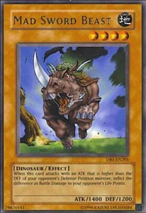 Mad Sword Beast [DB1-EN201] Rare Near Mint Unlimited - Yugioh single - Picture 1 of 1