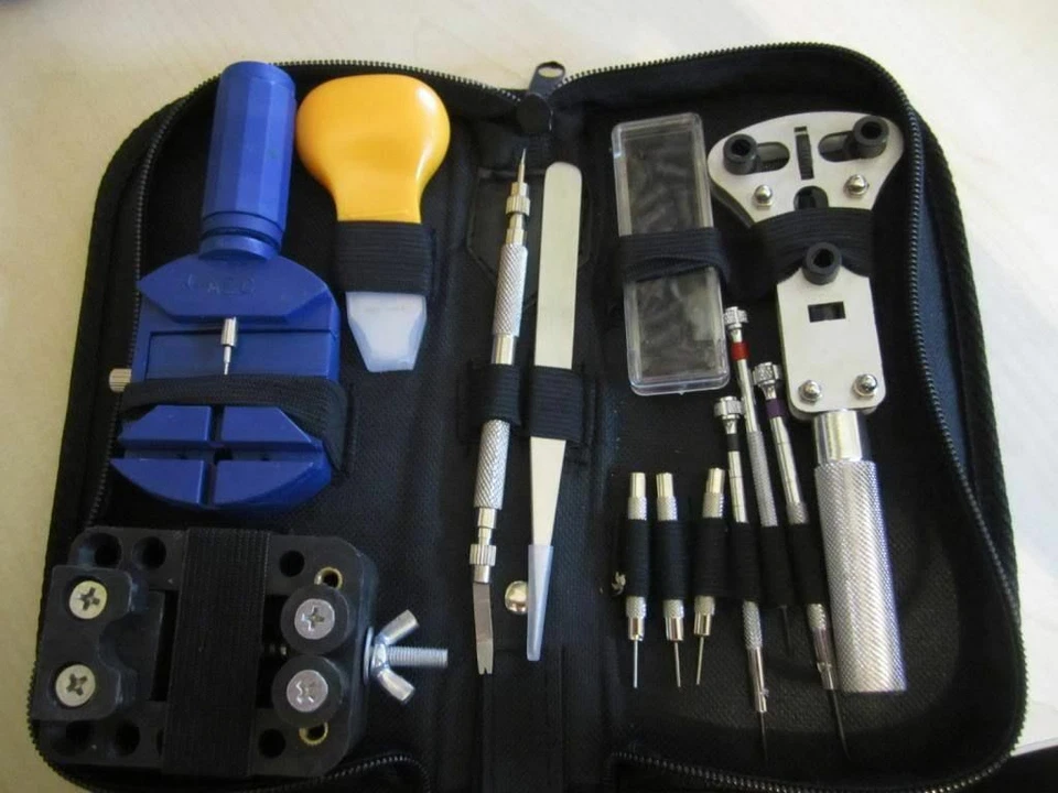 KIT ESTUCHE HERRAMIENTAS JAXA RELOJERO REPARAR ABRIR RELOJES NUEVO - Imagen 1 de 4