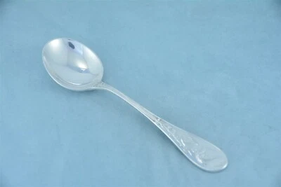 Colher de sopa creme Tiffany Audubon prata esterlina 7" sem monograma - Imagem 1 de 4