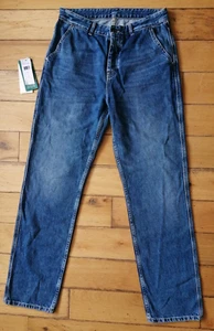 Mens W32 L 34 LACOSTE LOOSE CUT FIVE POCKET DENIM Blue JEANS Great Condition - Picture 1 of 14