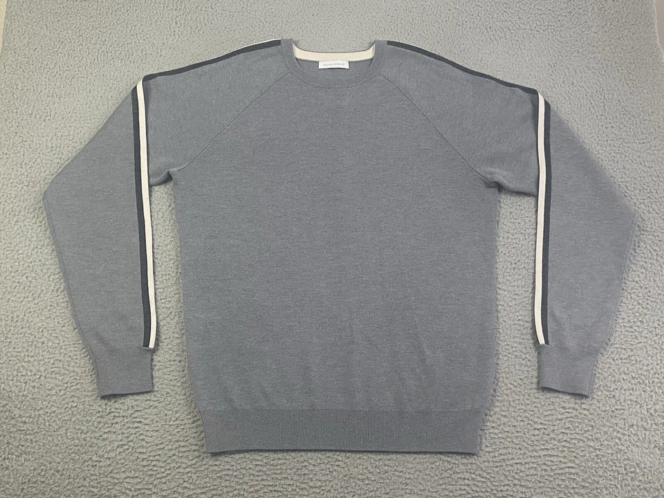 Olivia Von Halle Missy London Track Sweatshirt Size XL Gray Excellent Condition - Image 1 of 4