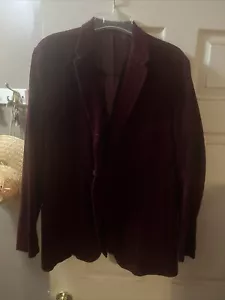 SearsMen's Suit Jacket, Red,size Large 31 In Long Arm Length 32 Ins -3 Buttons - Picture 1 of 10