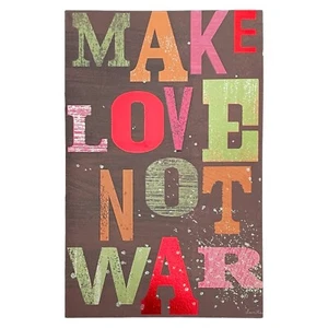 Lustige UNSER JUBILÄUMSKARTE, "Make Love Not War" von American Greetings + Umschlag - Bild 1 von 5