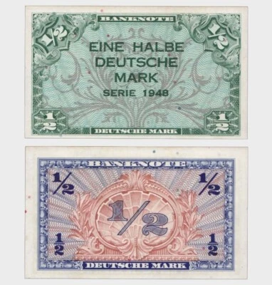 Germany - 1948 - 1/2 Mark - "aUNC+"  #CO4528 - Image 1 of 4