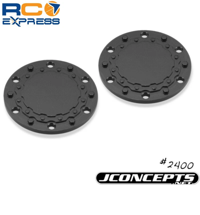 JConcepts Tribute Wheel Planetary Cap Aluminum Black (2) JCO2400 - Image 1 of 1