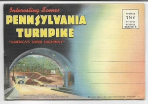 CARPETA DE RECUERDOS DE COLECCIÓN, 18 VISTAS E HISTORIA DE LA SUPER AUTOPISTA DE PEAJE DE AMÉRICA ~ PA - Imagen 1 de 2