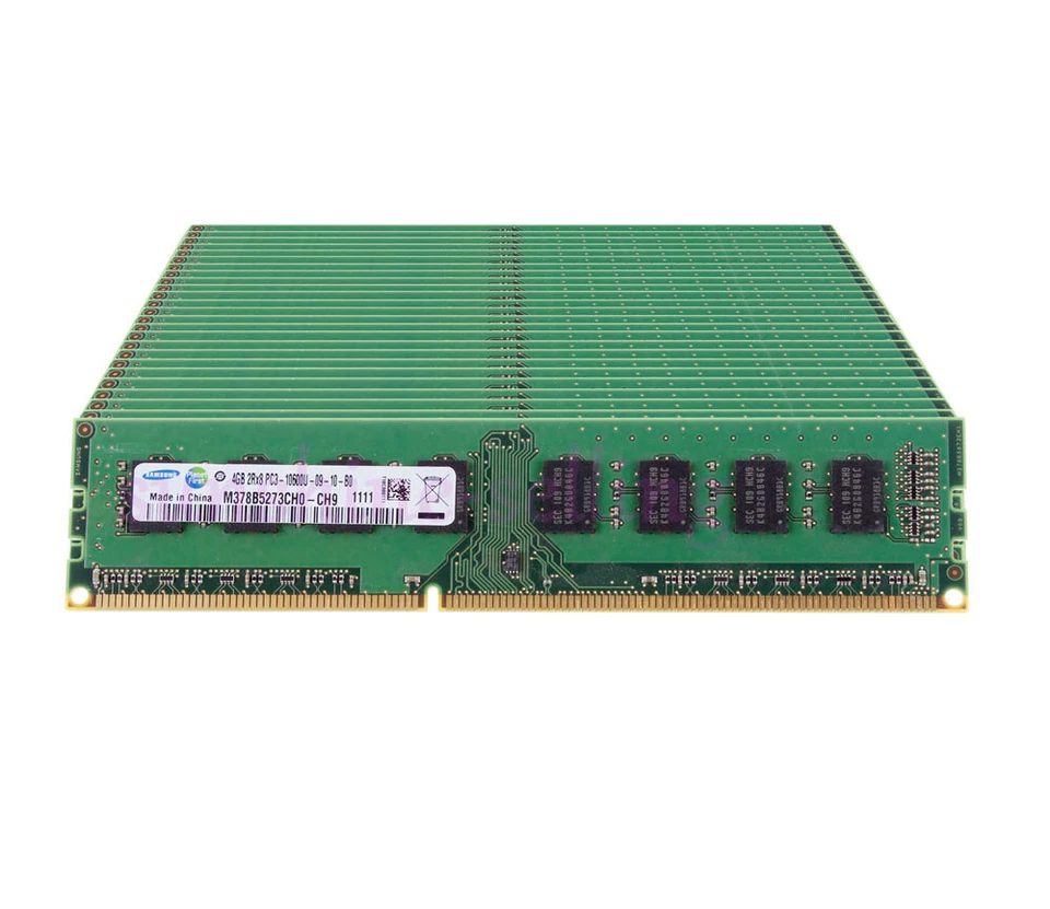 10X 4GB Samsung Kits 4GB 2Rx8 PC3-10600 DDR3 1333Mhz RAM Memory Desktop DIMM LOT - Image 1 of 4