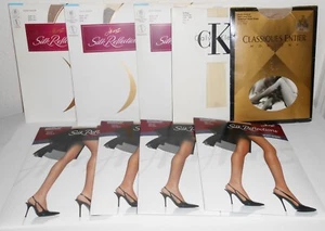 Lot of 9 Pantyhose - Hanes Silk Reflections Size CD Controltop Sandalfoot, CK - Picture 1 of 4