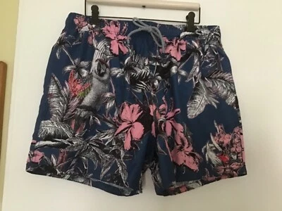 NWT TED BBAKER THE WORLD'S YOUR LOBSTER MEN'S SWIM TRUNKS PARROT PRINT SIZE XL - Image 1 of 4