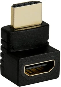 Right Angle 270 Degree HDMI Male to Female Plug Play Connector Adapter joiner - Picture 1 of 2