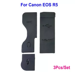 Camera USB HDMI Mic Interface Rubber Cover Door Cap for Canon EOS R5 Repair Part - Picture 1 of 1