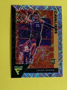 2020-21 Panini Flux Isaac Okoro Rookie Silver Laser Prizm #213 CLE Cavs RC (g7)