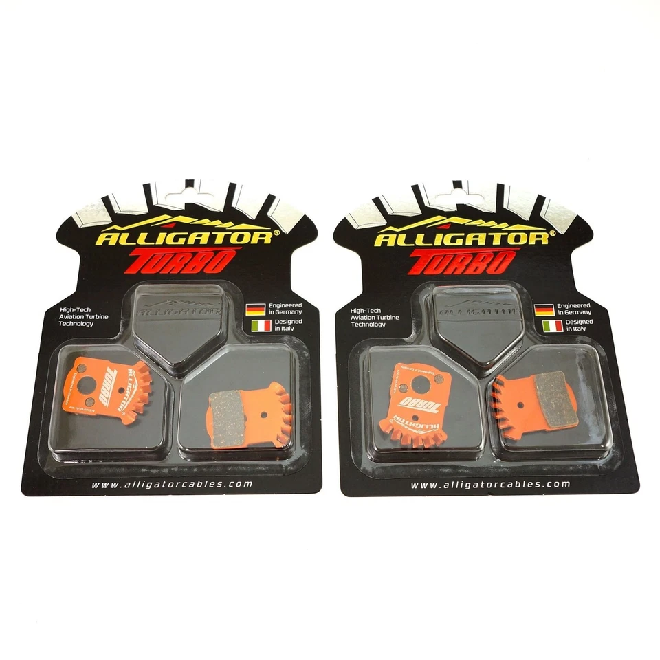 Juego de 1 o 2 pastillas de freno para bicicleta de montaña Alligator Turbo Magura MT2/MT4/MT6/MT8/MT4E Foto 1 de 1