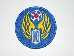 USAF HEADQUARTERS TENTH 10TH AIR FORCE HERITAGE NAVSTA FT WORTH JRB HOOK PATCH - Picture 1 of 1