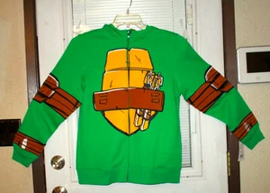 NWT Teenage Mutant Ninja Turtles Michelangelo Zip Up Hoodie Big Kids Size XL Fas - Picture 1 of 10