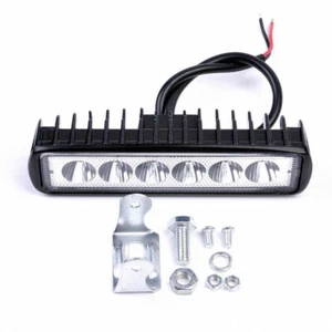 STOCK LOTTO 75 PZ - BARRA LED PER AUTO FARO 18 Watt 6 LED 12V PER RIVENDITORI - Picture 1 of 6
