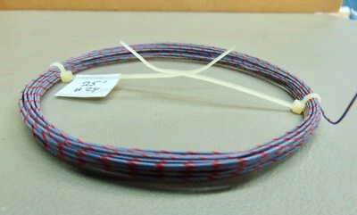 Fio de PTFE 25 pés 24 AWG Gore banhado a prata cobre cinza/vermelho sólido 1 fio SPC - Imagem 1 de 3