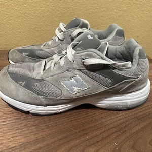 New Balance 993 Gray/White GC993GW Size 6 Wide Used No Box - Picture 1 of 13