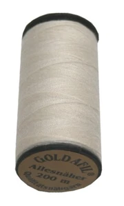(0,02€/m) Nähmaschinen Nähgarn Polyester 40/2 hellbeige creme 200 m (1031) - Bild 1 von 1