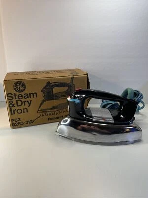 老式通用电气蒸汽干熨斗 F63 9253-312 带盒 — 第 1/4 张图片