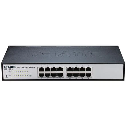 D-Link  (DGS-1100-16) 16-Ports Rack-Mountable Ethernet Switch