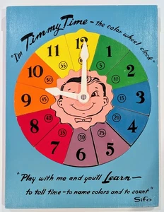 Vintage SIFO I'M TIMMY TIME The Color Wheel Clock Puzzle Complete 13 Pieces - Picture 1 of 5