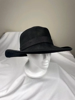 Wind River by Bailey Western Cowboy Hat Men’s Medium Black Wool LiteFelt USA - Image 1 of 4