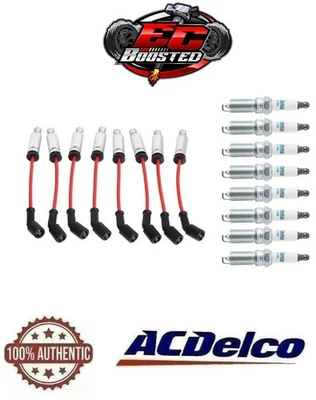 Fios 8mm e 8 velas de ignição 41-962 para Chevy Silverado 1500 GMC Sierra V8 - Imagem 1 de 3