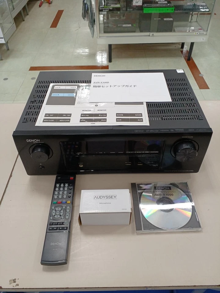 Denon AVR-X1000 5.1 AV Receiver 80W 5 HDMI Inputs Dolby TrueHD DTS-HD Master - Image 1 of 4