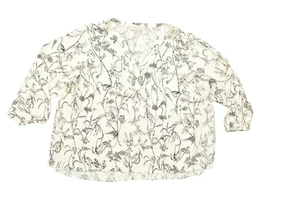 Philosophy Woman Republic Clothing Blouse Plus Size 3X Floral Print Top - Picture 1 of 8